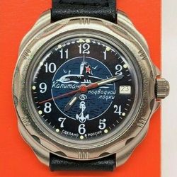 Vostok Komandirskie 2414 Captain of Submarine 216831 New Titanium Plated men's mechanical watch