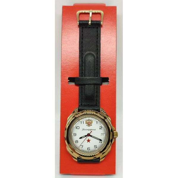 Gold-mechanical-watch-Vostok-Komandirskie-Double-Headed-Eagle-219322-3