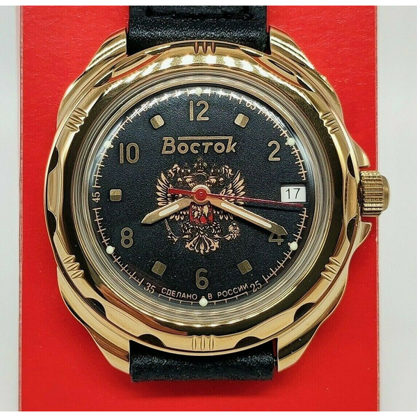 Vostok-Komandirskie-Gold-mechanical-watch-Double-Headed-Eagle-219770-1