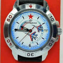 Vostok Komandirskie 2414 Kubinka Fighter Aircrafts 431066 Brand New men's mechanical watch