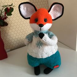 Fox boy in sweater
