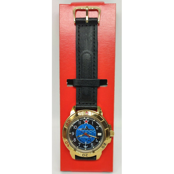 Gold-mechanical-watch-Vostok-Komandirskie-Submarine-Navy-439163-3