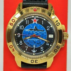 Vostok Komandirskie 2414 U-Boat Submarine Navy 439163 New men's mechanical watch