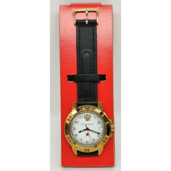 Gold-mechanical-watch-Vostok-Komandirskie-Double-Headed-Eagle-439322-2