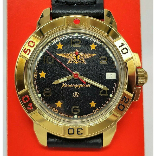 Gold-mechanical-watch-Vostok-Komandirskie-Air-Force-439452-1