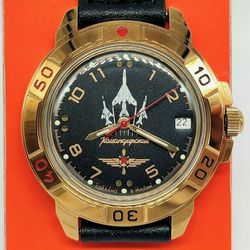 Vostok Komandirskie 2414 Air Force Combat Aircrafts MIG 439511 New men's mechanical watch