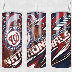 Washington Nations Template Tumbler Wrap, 20oz Tumbler Wrap, Washington Nations Png, MLB Baseball Tumbler, MLB Fan Gift