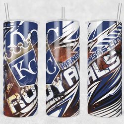 Kansas City Royals Template Tumbler Wrap, 20oz Tumbler Wrap, Kansas City Royals Png, MLB Baseball Tumbler, MLB Fan Gift