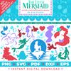 The Little Mermaid Clip Art Bundle  by SVG Studio Thumbnail.png