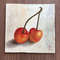 "Cherry" original wall art fruit artwork still life oil painting picture berries