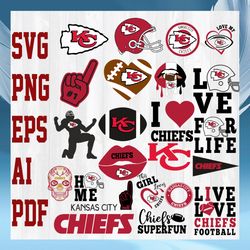 Kansas city Chiefs NFL Svg, Kansas city Chiefs Svg, Bundle NFL Svg, National Football League Svg, Sport Svg, NFL FAN