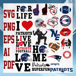 New England Patriots NFL Svg, New England Patriots Svg, Bundle NFL Svg, National Football League Svg, Sport Svg, NFL FAN