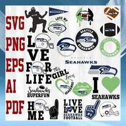 Seattle Seahawks NFL Svg, Seattle Seahawks Svg, Bundle NFL Svg, National Football League Svg, Sport Svg, NFL FAN Gift