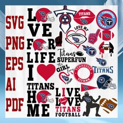 Tennessee Titans NFL Svg, Tennessee Titans Svg, Bundle NFL Svg, National Football League Svg, Sport Svg, NFL FAN Gift