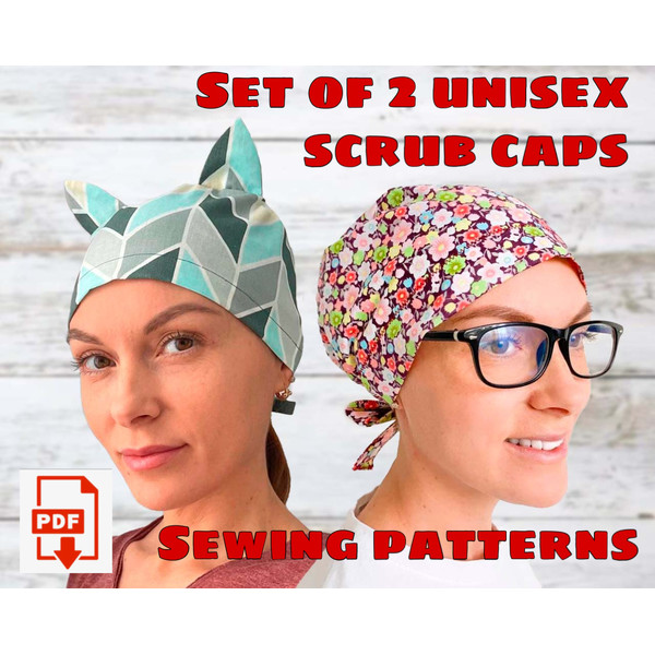 women in scrub cap