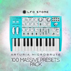 arturia microbrute - 100 massive presets pack