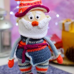 Crochet Pattern Christmas Gnome  Santa Claus Amigurumi Decor