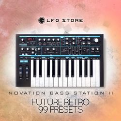 novation bass station 2 "future retro" 99 presets by chronos
