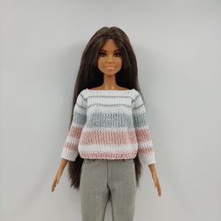 Barbie doll clothes white sweater