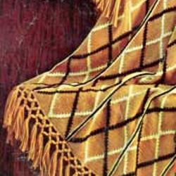 Vintage Afghan Knitting Pattern, Simple Blanket Knitting Pattern, Blanket Knitting Pattern PDF, Knit Aran Afghan Pattern