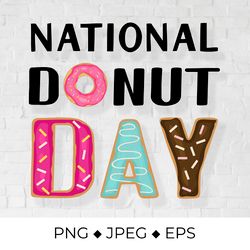 national donut day sublimation design