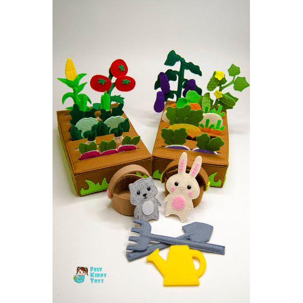 Toy set vegetable garden