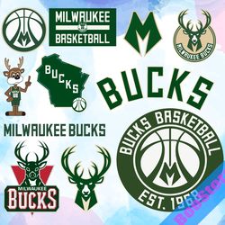 Milwaukee Bucks svg, Basketball Team svg, Basketball svg, NBA svg, NBA logo, NBA Teams Svg, Png, Dxf