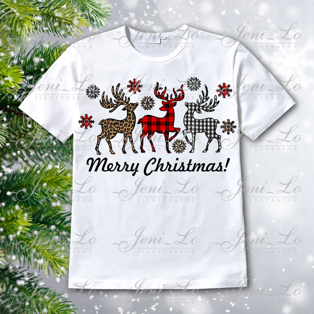 Christmas deer sublimation