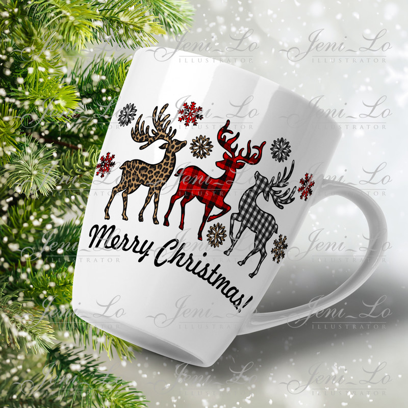 Christmas reindeer clipart