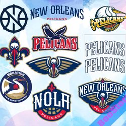 new orleans pelicans svg, svg file , basketball team svg, basketball svg, nba svg, nba logo, nba teams svg, png, dxf