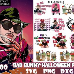 700 Bad Bunny svg , Halloween Shirt svg, Halloween svg bundle, Un Verano sin Ti Halloween SVG PNG, Benito SVG