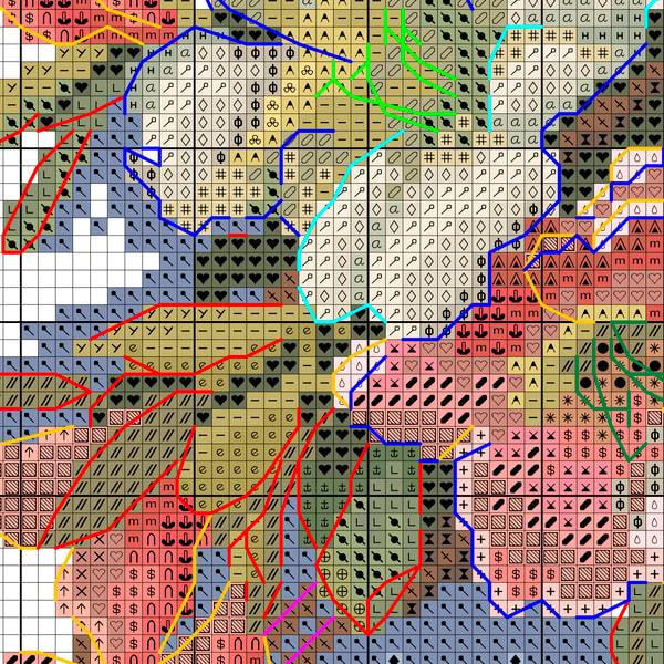 Azalea Tooling Pattern Azalea cross stitch pattern PDF and Saga | Inspire Uplift