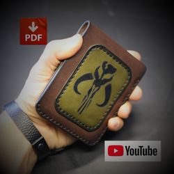 Leather pattern wallet - "Boba Fett" BF19