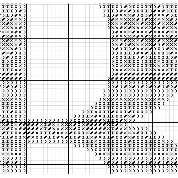 Letter B. Monogram cross stitch pattern. Geometric Ornament. | Inspire ...