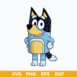 Bluey Bandit SVG, Bluey SVG, Cartoon SVG PNG DXF EPS Digital File.
