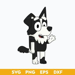 mackenzie bluey dog svg, bluey svg, cartoon svg digital file.