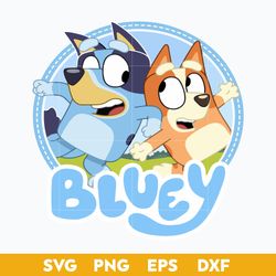 bluey and bingo cartoon svg, bluey svg, cartoon svg png dxf eps file