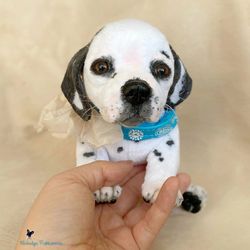 custom order Dalmatian realistic stuffed animals, plush puppy