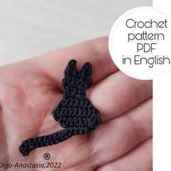 Crochet cat pattern , crochet pattern , crochet motif pattern , cat pattern , Crochet cat .