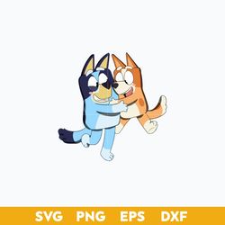 bluey and bingo characters svg, bluey svg, cartoon svg digital file.