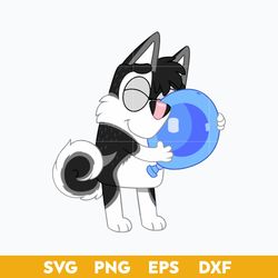bluey latch fox balloon svg, bluey svg, cartoon svg png dxf eps digital file.