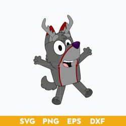 Bluey Disguise SVG, Bluey SVG, Cartoon SVG PNG DXF EPS Digital File.