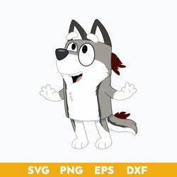 Bluey Wulfer SVG, Bluey SVG, Cartoon SVG PNG DXF EPS Digital File.