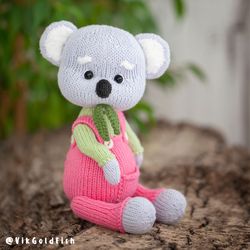 Knitted Toy Pattern, Knitted Koala, Knitting Toys Pattern, Amigurumi Koala Pattern, Koala Knitting Pattern