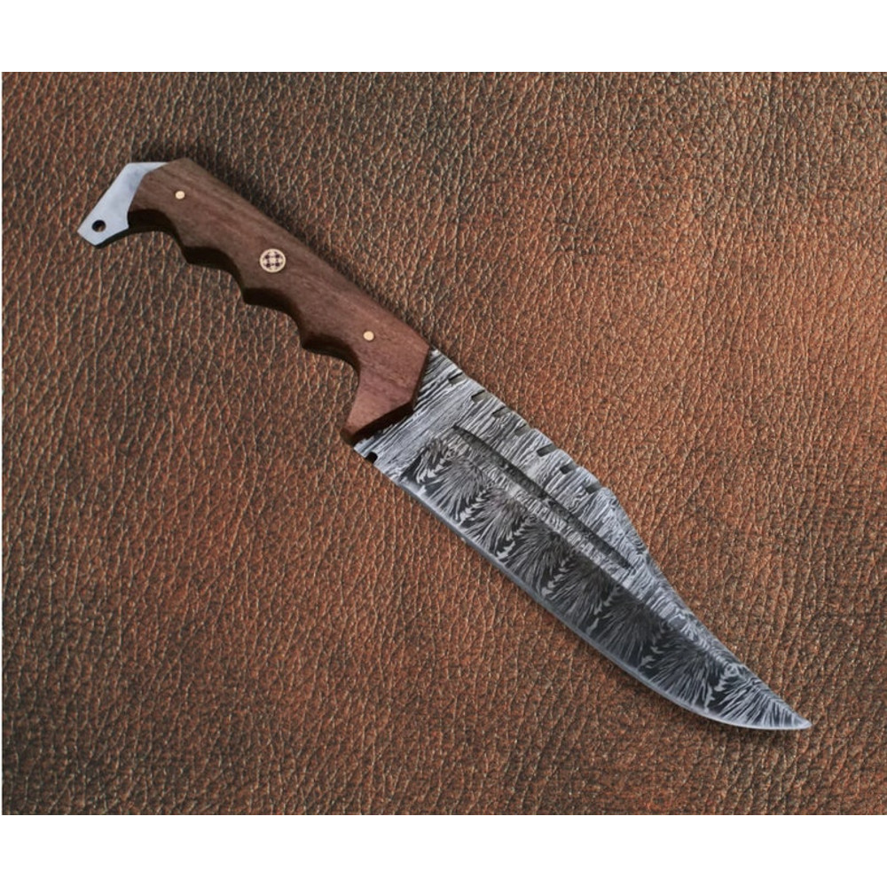 Knife, Damascus Skinning knife, handmade Knife, Hand forged knife, Hunting knife with knife sheath, Bushcraft knife