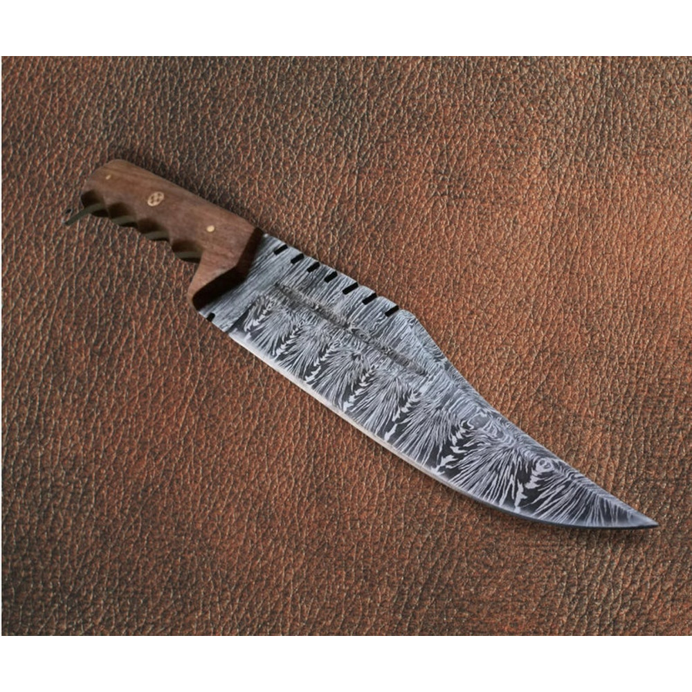 Knife, Damascus Skinning knife, handmade Knife, Hand forged knife, Hunting knife with knife sheath, Bushcraft knife