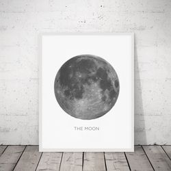 full moon digital prints, moon phase print, art print, wall art, minimalist moon, moon phases, wall art prints, moon art