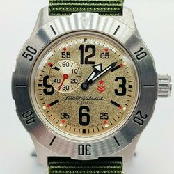 Vostok Komandirskie Shifted second 350749 Brand New men's mechanical automatic watch