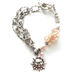 Pearl bracelet, White Freshwater Cultured Pearl bracelet, gift for Women, Handmad Pearl Jewelry, chain bracelet, gift