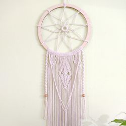 Macrame dreamcatcher with 9pointed star, Boho wall hanging, macrame wall decor, home decoration